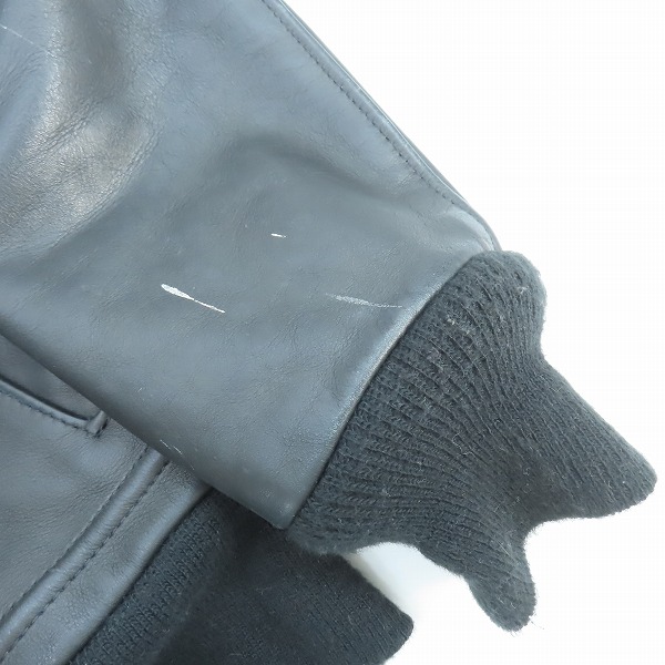 実際に弊社で買取させて頂いたSCHOTT/ショット 7010 USA製 カウハイド レザージャケット/36の画像 5枚目