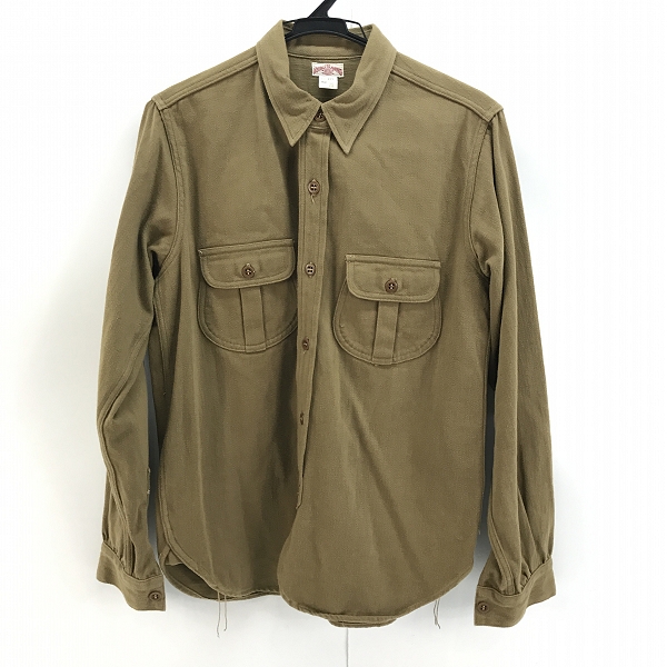 実際に弊社で買取させて頂いたThe REAL McCOY'S/リアルマッコイズ DOUBLE DIAMOND/ダブルダイヤモンド チンストラップ 長袖 ワークシャツ 421/15