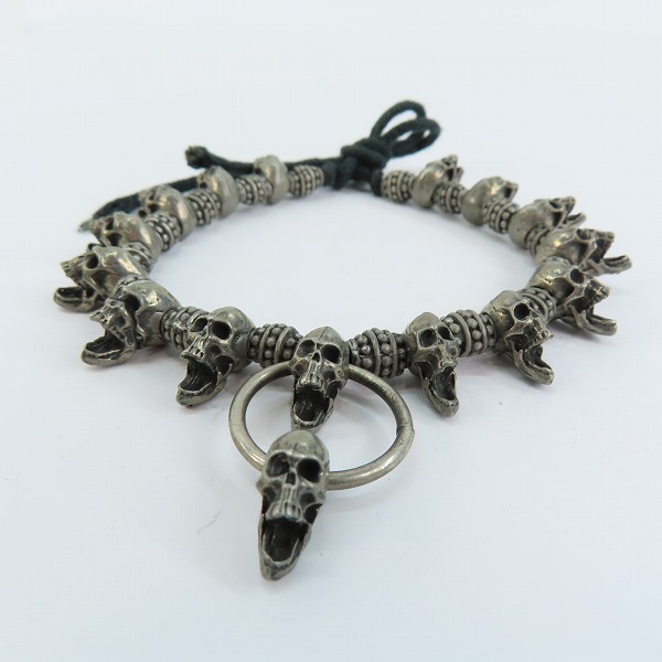 実際に弊社で買取させて頂いたNECROMANCE/ネクロマンス スカルブレスレットの画像 1枚目