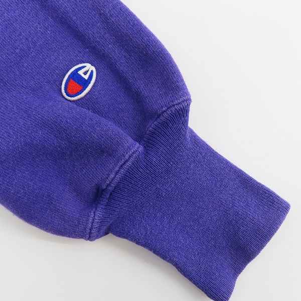 実際に弊社で買取させて頂いたChampion/チャンピオン REVERSE WEAVE スウェット/トレーナー パープル /Sの画像 4枚目