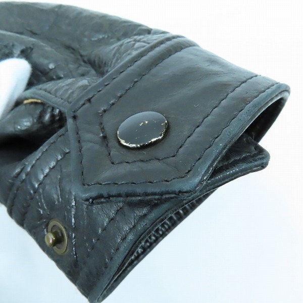 実際に弊社で買取させて頂いたBelstaff/ベルスタッフ BLACK PRINCE ブラックプリンス ザー ジャケット/44の画像 7枚目