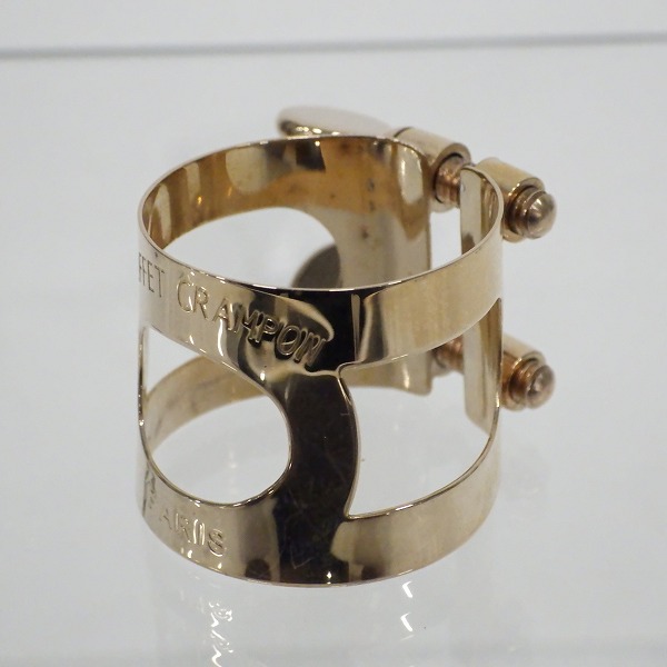 実際に弊社で買取させて頂いたBuffet Crampon/ビュッフェ・クランポン クラリネット用 リガチャー ゴールド・シルバー  2個セットの画像 1枚目