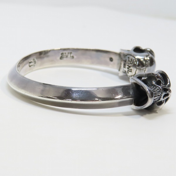 実際に弊社で買取させて頂いたBWL/ビルウォールレザー Good Luck Skull/グッドラックスカル トライアングル バングルの画像 3枚目