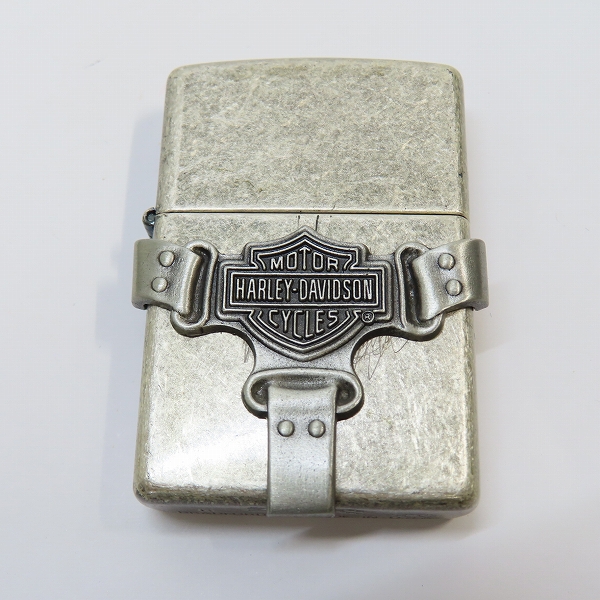 実際に弊社で買取させて頂いたZIPPO/ジッポー HARLEY DAVIDSON/ハーレーダビッドソン ハーネス メタル貼り 99年製