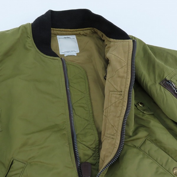 実際に弊社で買取させて頂いたvisvim/ビズビム 16AW THORSON JKT フライジャケット 泥染め加工 0116205013037/1の画像 5枚目