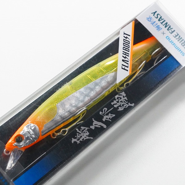 実際に弊社で買取させて頂いた【未使用】SHIMANO×海洋堂 ストライクファンタジー 藤五郎鰯 129F 23g フラッシュブースト STオレンジAB ミノー ルアー