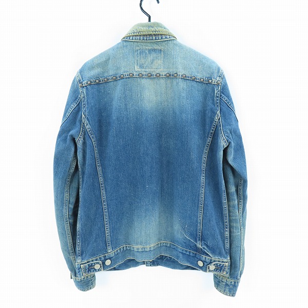 実際に弊社で買取させて頂いたHYSTERIC GLAMOUR/ヒステリックグラマー スタッズ デニムジャケット 0201AB08/L の画像 1枚目