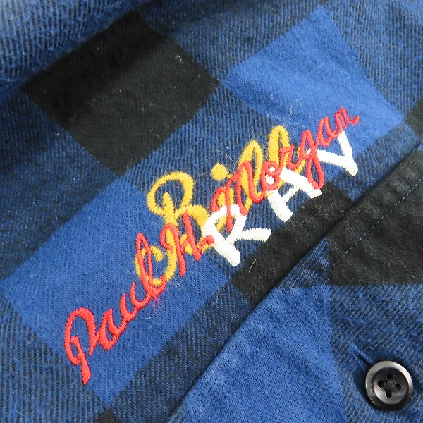 実際に弊社で買取させて頂いたdoublet/ダブレット 18AW CHAOS EMBROIDERY CHECK SHIRT ネルシャツ 18AW14SH51/Lの画像 9枚目