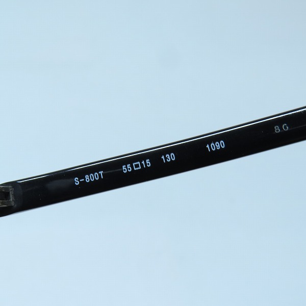 実際に弊社で買取させて頂いた999.9/フォーナインズ ハーフリム 度入り眼鏡/メガネフレーム S-800Tの画像 5枚目