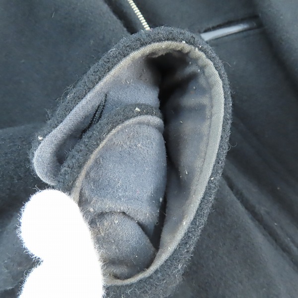 実際に弊社で買取させて頂いたTHE FLAT HEAD/フラットヘッド レザー切り替え ジップアップジャケット/38の画像 6枚目