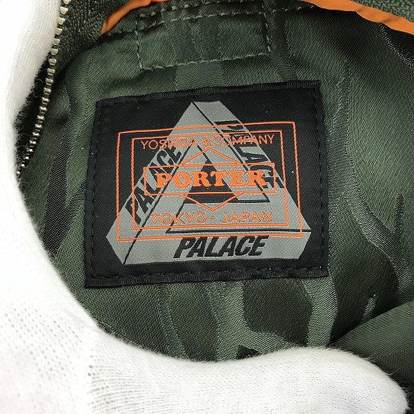 実際に弊社で買取させて頂いたPALACE×PORTER/パレス×ポーター YOSHIDA Waist Bag ウエスト/ボディバッグの画像 6枚目