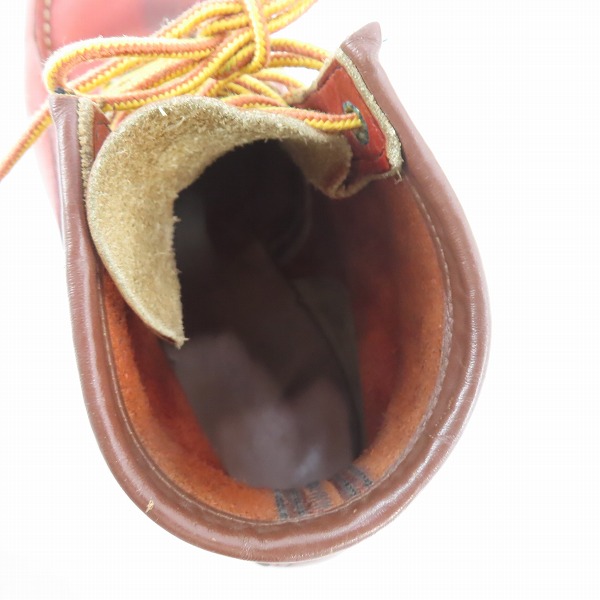 実際に弊社で買取させて頂いたRED WING/レッドウィング 半円犬タグ アイリュッシュセッターブーツ 875/7Eの画像 4枚目