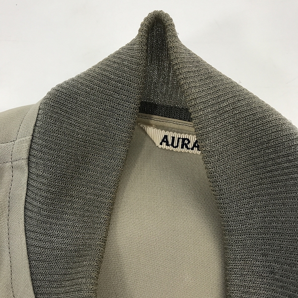 実際に弊社で買取させて頂いたAURALEE/オーラリー SILK TRIPLE CLOTH ZIP BLOUSON/シルク トリプルクロス ジップブルゾン A20SB01TG/4の画像 5枚目