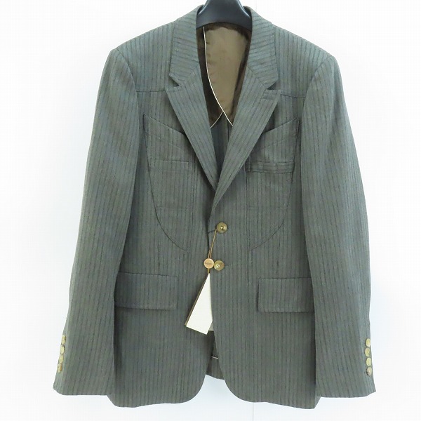 実際に弊社で買取させて頂いた【未使用】Paul Smith COLLECTION/ポールスミス ウール ストライプ テーラードジャケット/M