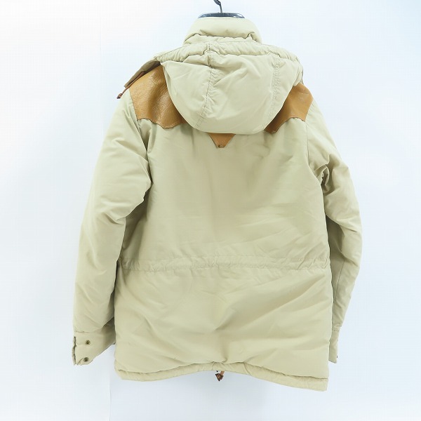 実際に弊社で買取させて頂いたRocky Mountain Featherbed×BEAMS/ロッキーマウンテンフェザーベッド×ビームス ダウンジャケット レザー切替 38の画像 1枚目