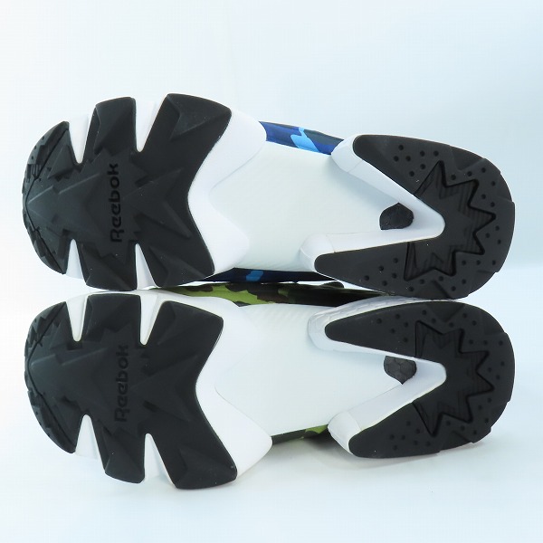 実際に弊社で買取させて頂いた【未使用】A BATHING APE×Reebok /アベイシングエイプ×リーボック Instapump Fury OG Multi Color Q47370/24.5の画像 2枚目