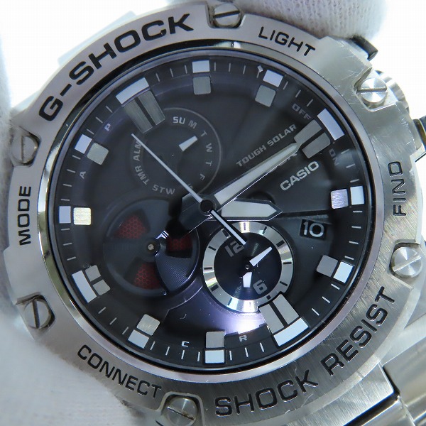 実際に弊社で買取させて頂いたG-SHOCK/Gショック G-STEEL/Gスチール Bluetooth搭載 タフネスクロノグラフ タフソーラー GST-B100-1AJFの画像 5枚目
