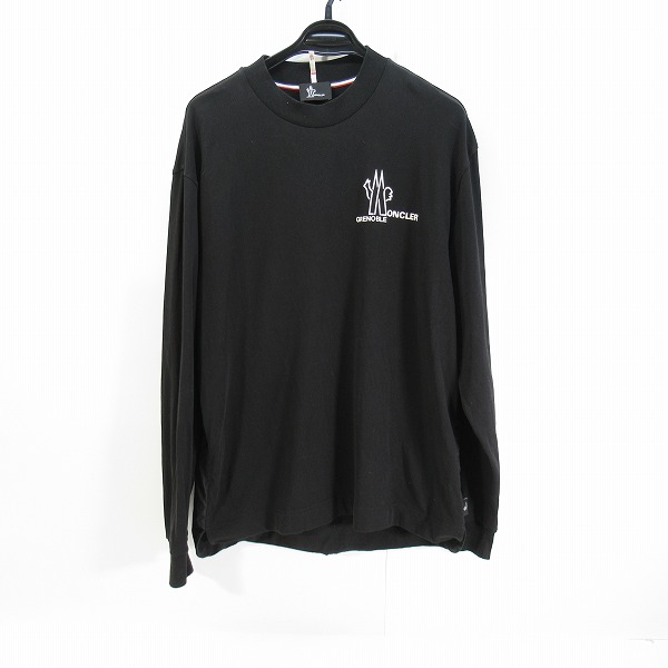 実際に弊社で買取させて頂いた【JPタグ】MONCLER/モンクレール ロゴプリント 長袖Tシャツ ブラック I20978D00001/XL