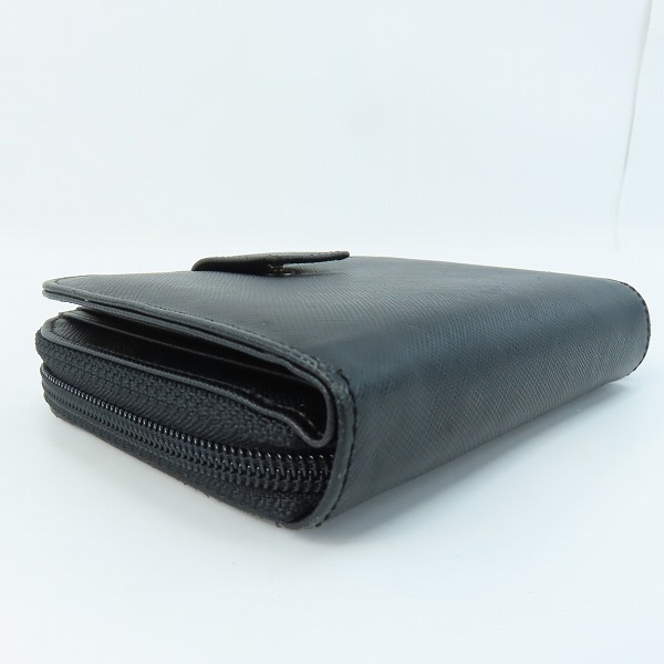 実際に弊社で買取させて頂いたPRADA/プラダ サフィアーノ ラウンドファスナー 二つ折り財布  M605Aの画像 2枚目