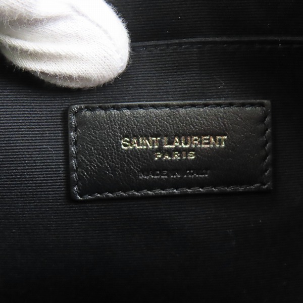 実際に弊社で買取させて頂いたSAINT LAURENT/サンローラン RIVE GAUCHE クラッチバッグ ブラックの画像 5枚目