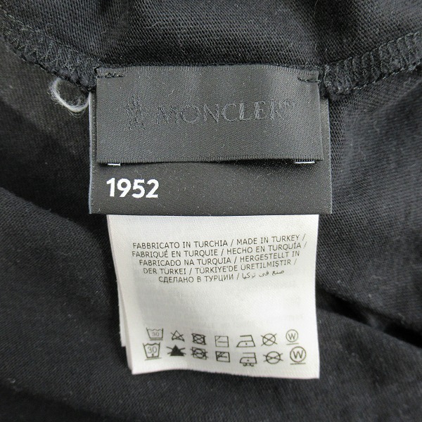 実際に弊社で買取させて頂いた【JPタグ】MONCLER GENIUS/モンクレールジーニアス モロッコロゴ 長袖Tシャツ/ロンT ブラック H10928D00001/XLの画像 2枚目