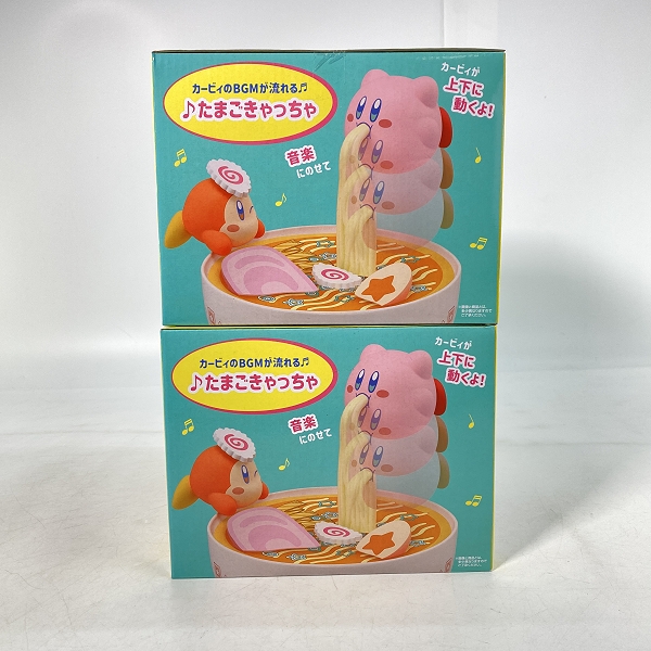 実際に弊社で買取させて頂いた【未開封】BANDAI/バンダイ 星のカービィ 一番くじ A賞 ぷぷぷ らあめん タイマーフィギュア 2点セットの画像 1枚目