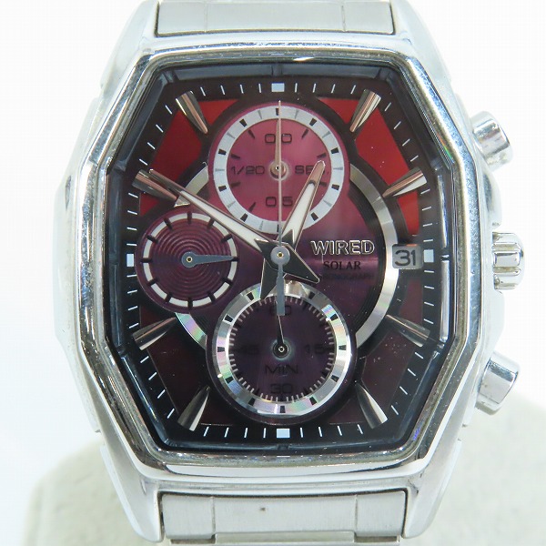 実際に弊社で買取させて頂いたSEIKO/セイコー WIRED ワイアード APOLLO/アポロ ソーラー クロノグラフ 腕時計 AGAD063 V176-0AJ0