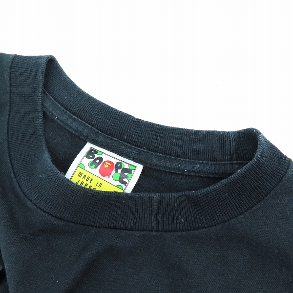 実際に弊社で買取させて頂いたA BATHING APE/ア ベイシング エイプ Three Wise Apes Baby Milo/ベビーマイロ 半袖 Tシャツ/Lの画像 4枚目