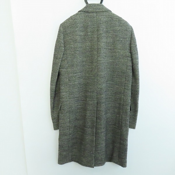 実際に弊社で買取させて頂いたATTACHMENT/アタッチメント W/HALP ツイード チェスターコート AC42-222 1の画像 1枚目