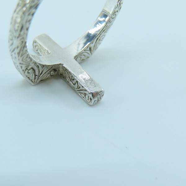 実際に弊社で買取させて頂いたLoree Rodkin/ローリーロドキン 10Pクリアストーン入り アラベスクデザイン クロスリング/12.5号の画像 7枚目