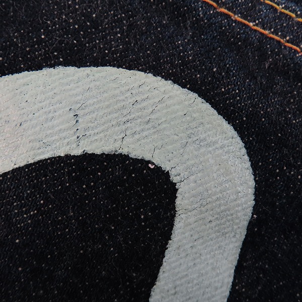 実際に弊社で買取させて頂いたEVISU/エヴィス Lot.2000 No.1 SPECIAL カモメペイント デニムパンツ/38×32の画像 6枚目