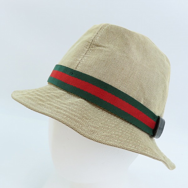 実際に弊社で買取させて頂いたGUCCI/グッチ シェリーライン ハット/帽子 L