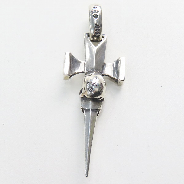 実際に弊社で買取させて頂いた【ギャラ付き】GABORATORY/ガボラトリー/ガボール Skull Dagger Square Bottom/スカルダガースクエアボトム ペンダントトップの画像 2枚目