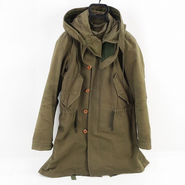 実際に弊社で買取させて頂いたato/アトウ 中綿ライナー付き モッズコート AM9C-C03/46