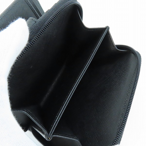 実際に弊社で買取させて頂いたPRADA/プラダ サフィアーノ ラウンドファスナー 二つ折り財布  M605Aの画像 6枚目