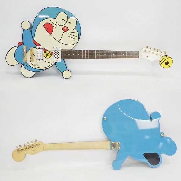 実際に弊社で買取させて頂いた★ESP×ドラえもん コラボレーション 初代 200本限定 アンプ内蔵エレキギター ソフトケース付の画像 1枚目