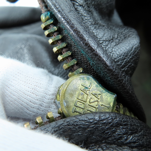 実際に弊社で買取させて頂いた【難有】Schott/ショット G-1 フライトレザージャケット/フライトジャケット/革ジャンの画像 5枚目