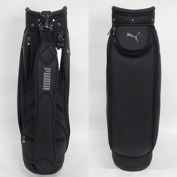 実際に弊社で買取させて頂いたPUMA/プーマ 867976 ベーシック 9.5型 5分割キャディバッグ 2022 ブラックの画像 2枚目