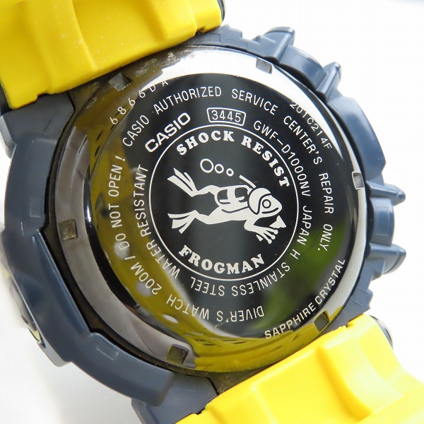 実際に弊社で買取させて頂いたG-SHOCK/Gショック フロッグマン マスターインネイビーブルー/GWF-D1000NV-2JFの画像 4枚目