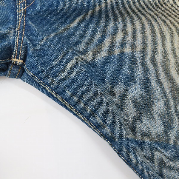 実際に弊社で買取させて頂いたLEVI'S/リーバイス 501XX 日本製 ダメージ加工 ボタンフライ デニムパンツ 55501 0206 /W34の画像 7枚目