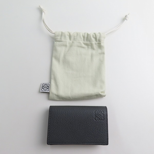 実際に弊社で買取させて頂いたLOEWE/ロエベ ソフトグレインカーフスキン ビジネスカードホルダーの画像 9枚目