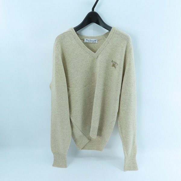 実際に弊社で買取させて頂いたBurberrys/バーバリー スコットランド製 ウール Vネック ニット/セーター 40