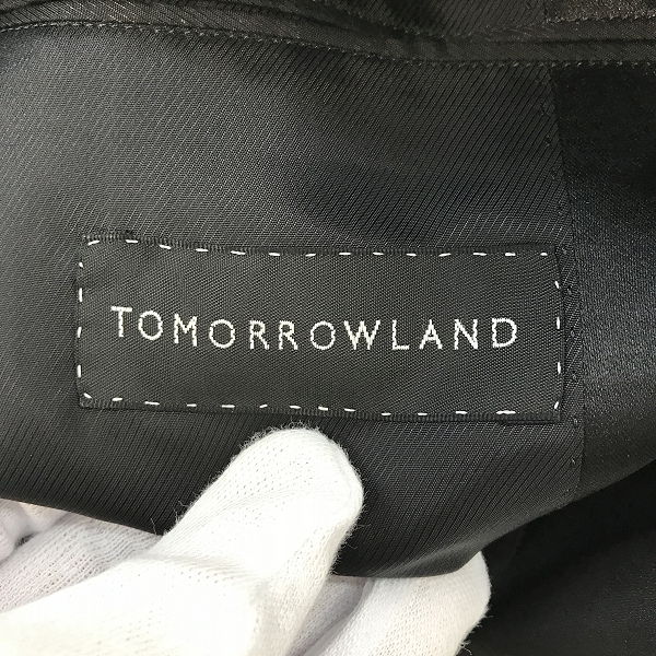 実際に弊社で買取させて頂いたTOMORROWLAND×Ermenegildo Zegna/トゥモローランド×エルメネジルドゼニア 2Bテーラードジャケット/サイドラインパンツ/48の画像 2枚目