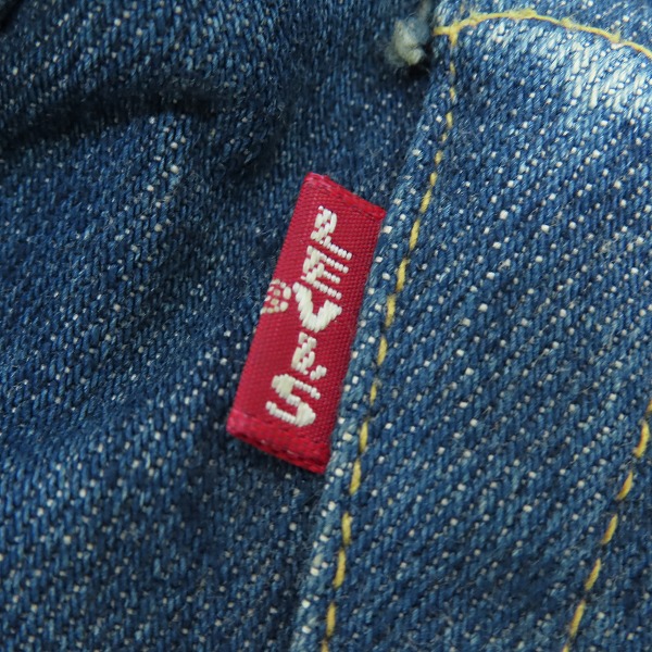 実際に弊社で買取させて頂いたLEVI'S/リーバイス S501XX 44年復刻 大戦モデル バレンシア工場 米国製 555刻印 デニムパンツ 44501-0022/W33L36の画像 3枚目