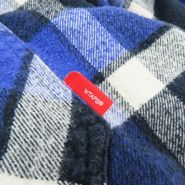 実際に弊社で買取させて頂いたWTAPS/ダブルタップス UNION L/S チェック ネルシャツ 141GWDT-SHM04/Mの画像 9枚目