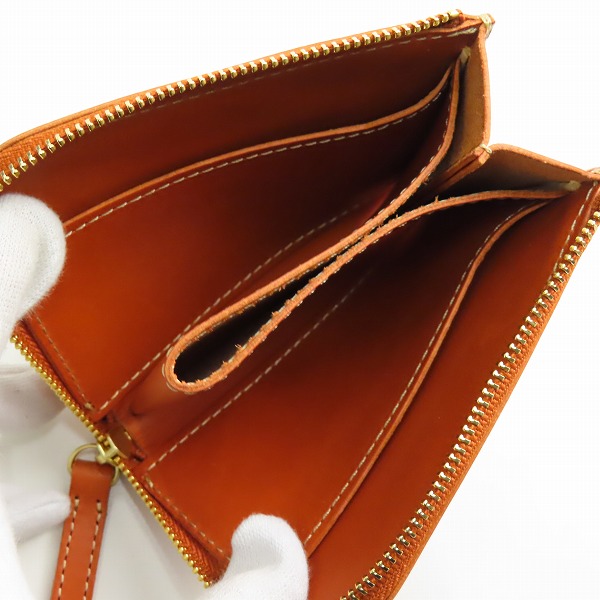 実際に弊社で買取させて頂いた土屋鞄製造所/ツチヤカバン L字ファスナー レザー ウォレット/コインケース/小銭入れの画像 3枚目