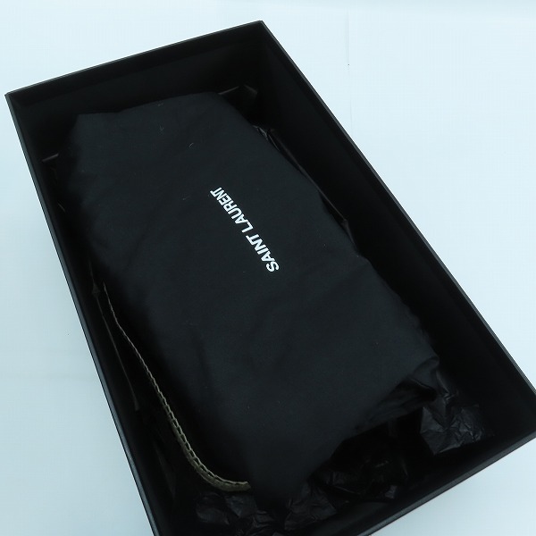 実際に弊社で買取させて頂いたSAINT LAURENT/サンローラン YSLロゴ 刺繍 エスパドリーユ 471740/40の画像 8枚目