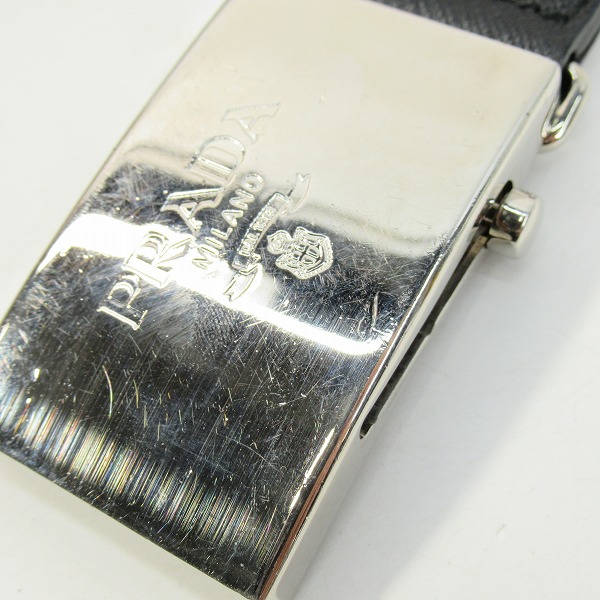 実際に弊社で買取させて頂いたPRADA/プラダ  ベルト/ロゴデザインバックルの画像 4枚目