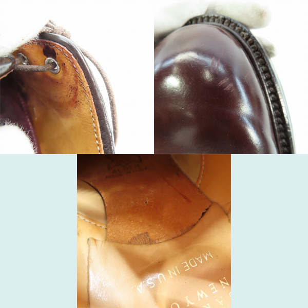 実際に弊社で買取させて頂いたALDEN×BARNEYS NEWYORK/オールデン×バーニーズニューヨーク コードバン サドル シューズ 5996/7.5の画像 6枚目