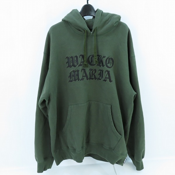実際に弊社で買取させて頂いたWACKO MARIA/ワコマリア HEAVY WEIGHT PULLOVER HOODED SWEAT SHIRT TYPE-2 ロゴ刺繍パーカー/XL